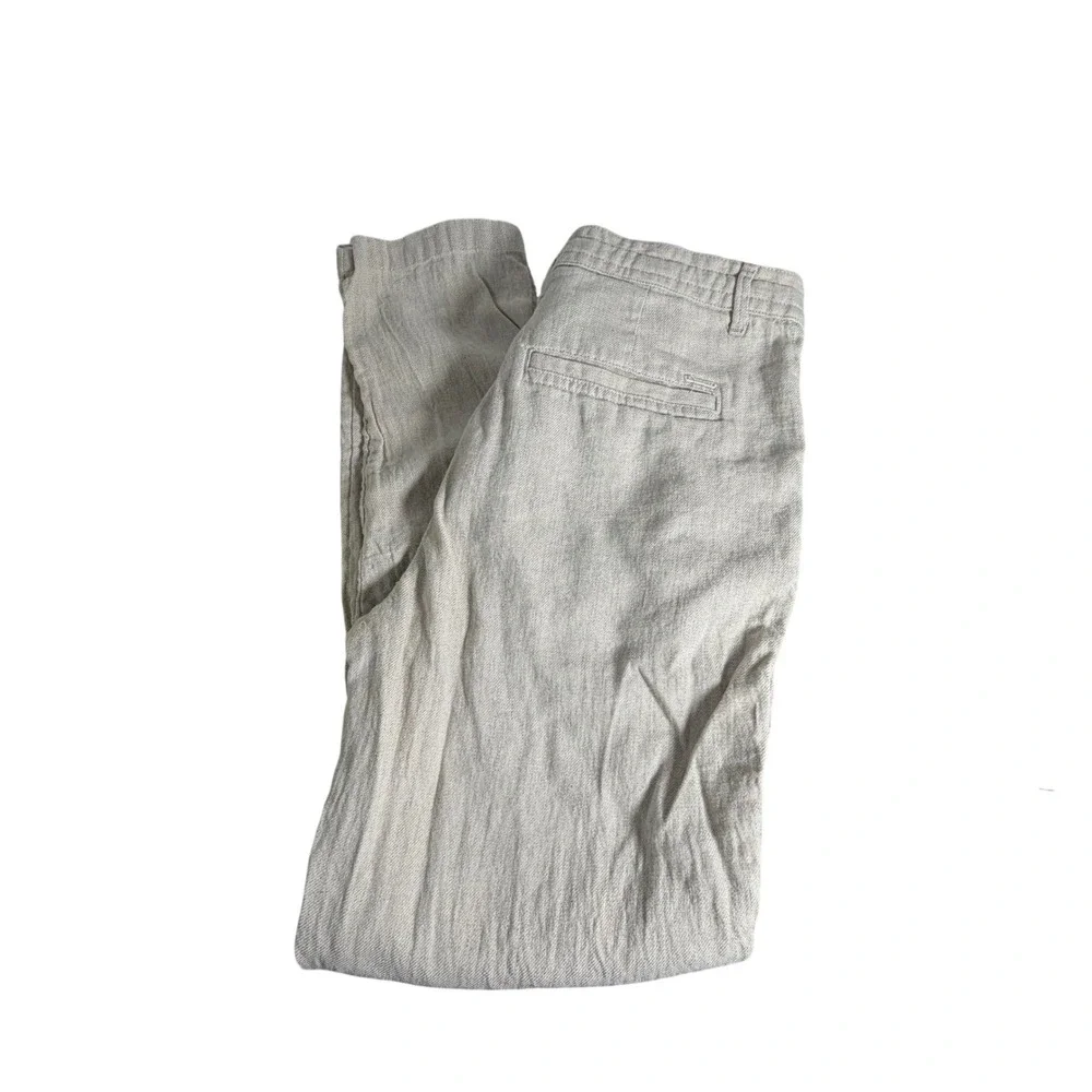 Porter & Ash Mens‎ Linen Blend Drawstring Pants Beige Tan Casual Trousers Sz 30